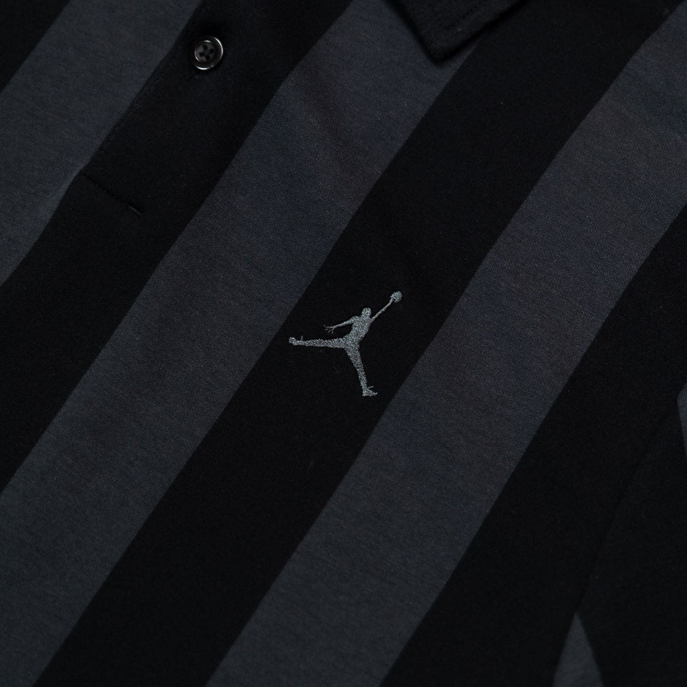 Jordan Golf Shirt - DF Sport Stripe Polo - Black SP26