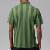Jordan Golf Shirt - DF Sport Stripe Polo - Forest Green SU26