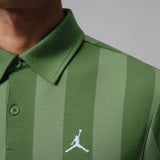 Jordan Golf Shirt - DF Sport Stripe Polo - Forest Green SU26