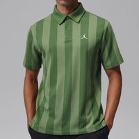 Jordan Golf Shirt - DF Sport Stripe Polo - Forest Green SU26