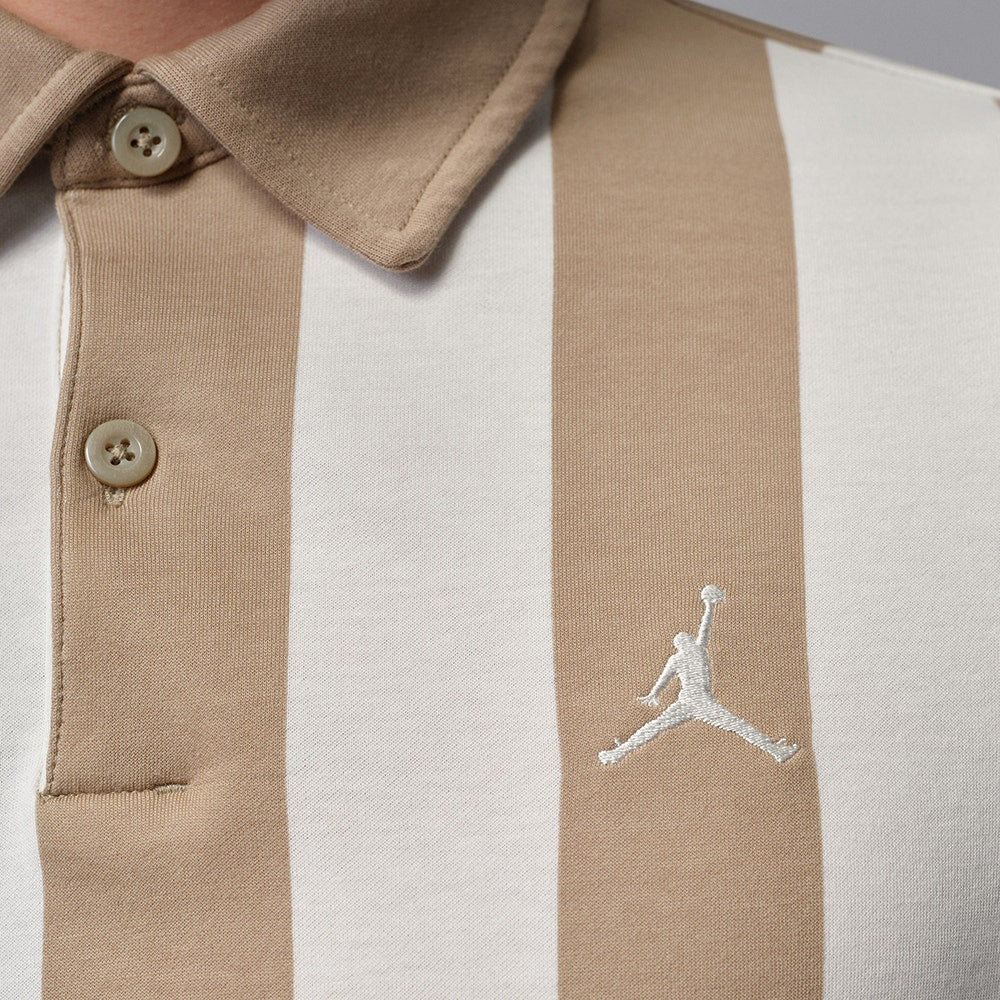 Jordan Golf Shirt - DF Sport Stripe Polo - Khaki SP26