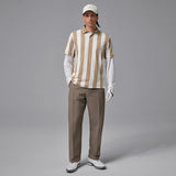 Jordan Golf Shirt - DF Sport Stripe Polo - Khaki SP26
