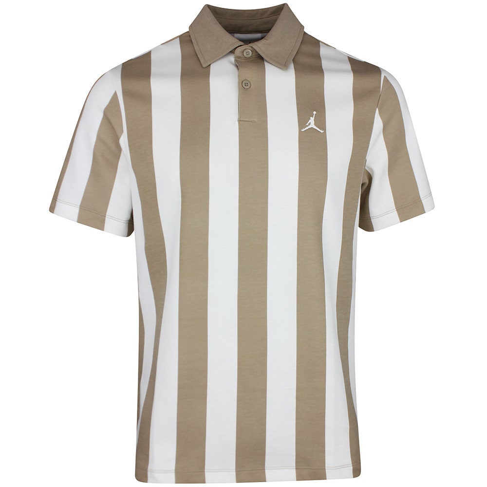 Jordan Golf Shirt - DF Sport Stripe Polo - Khaki SP26