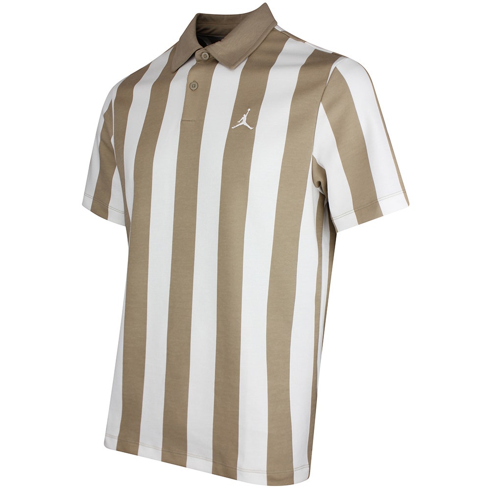 Jordan Golf Shirt - DF Sport Stripe Polo - Khaki SP26
