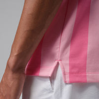 Jordan Golf Shirt - DF Sport Stripe Polo - Pink Glow SU26