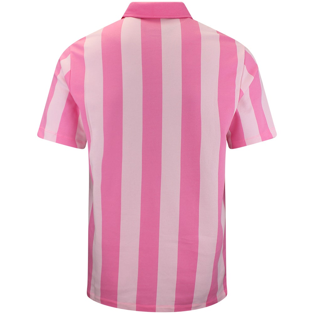 Jordan Golf Shirt - DF Sport Stripe Polo - Pink Glow SU26