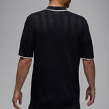 Jordan Golf Shirt - SS Button Down Knit Polo - Black FA25