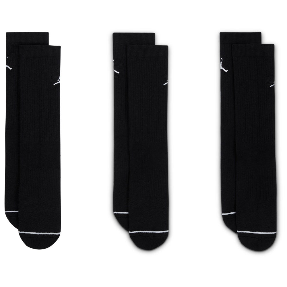 Jordan Golf Socks - Jumpman Everyday Crew - 3 Pack Black SP26