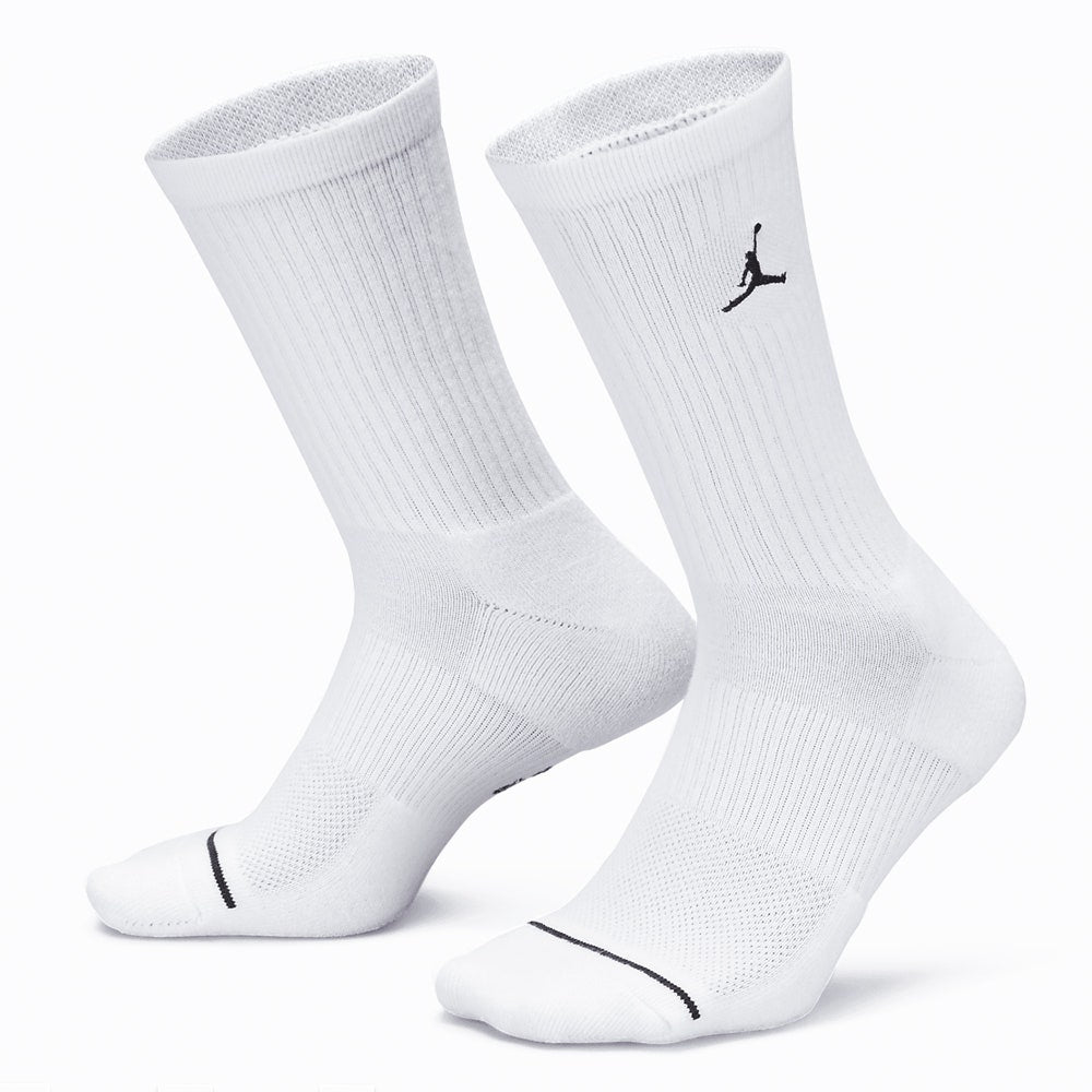 Jordan Golf Socks - Jumpman Everyday Crew - 3 Pack White SP26