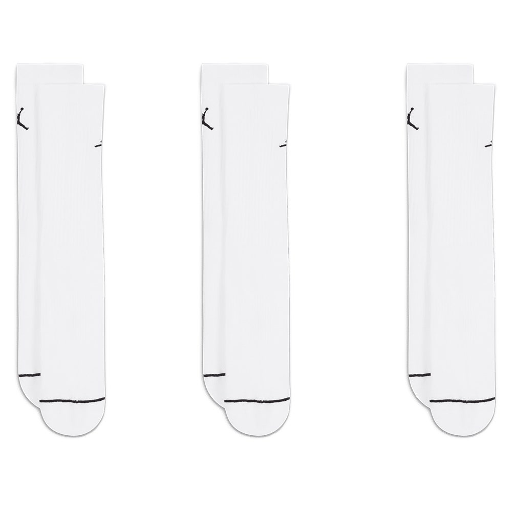 Jordan Golf Socks - Jumpman Everyday Crew - 3 Pack White SP26