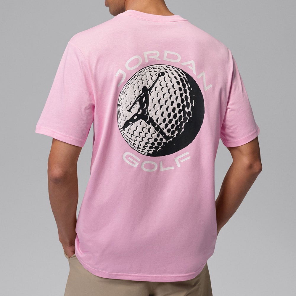 Jordan Golf T-Shirt - DF Crew Neck Tee - Med Soft Pink SU26