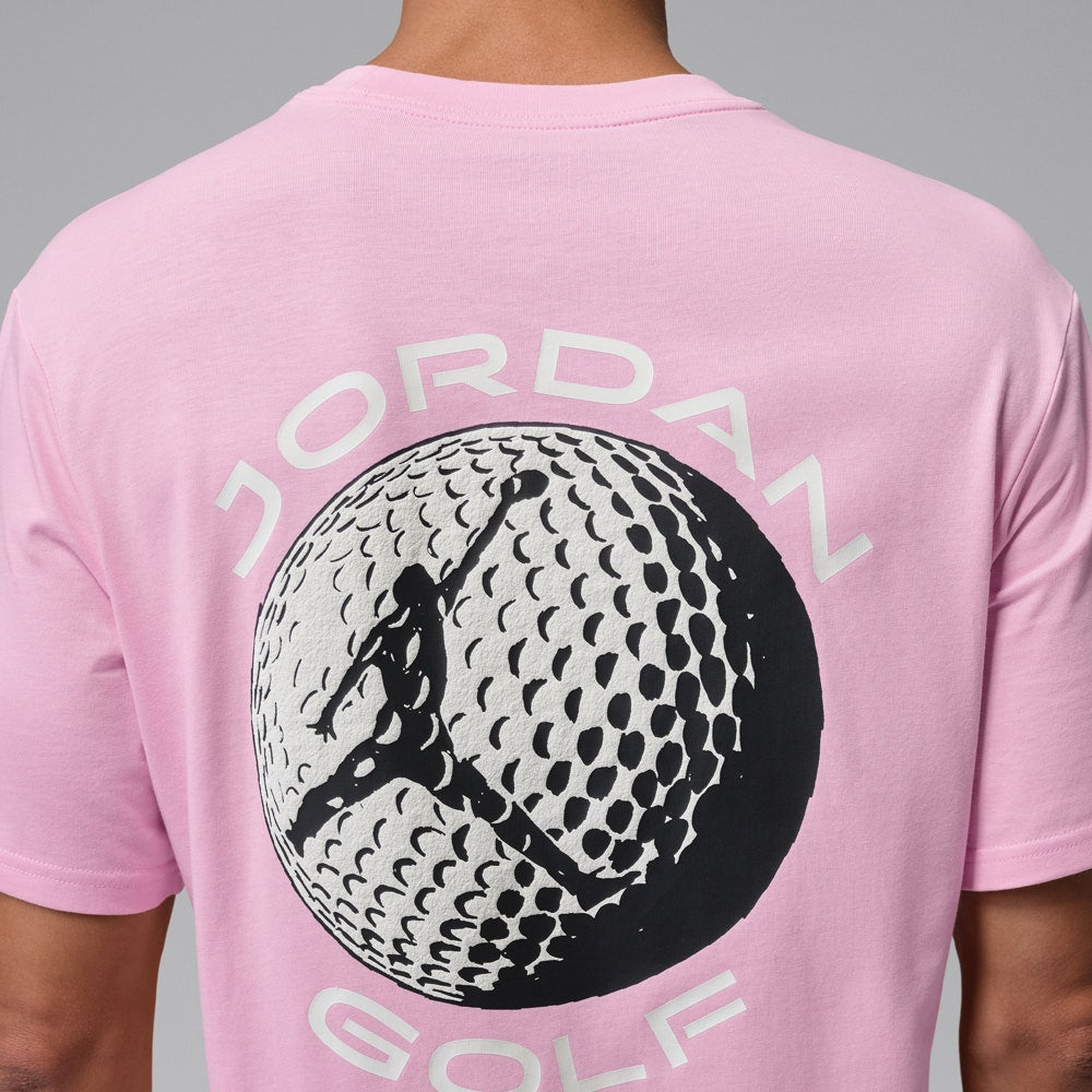 Jordan Golf T-Shirt - DF Crew Neck Tee - Med Soft Pink SU26