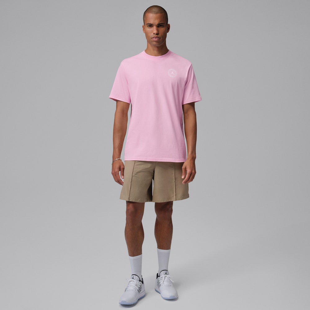 Jordan Golf T-Shirt - DF Crew Neck Tee - Med Soft Pink SU26