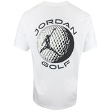 Jordan Golf T-Shirt - DF Crew Neck Tee - White FA25