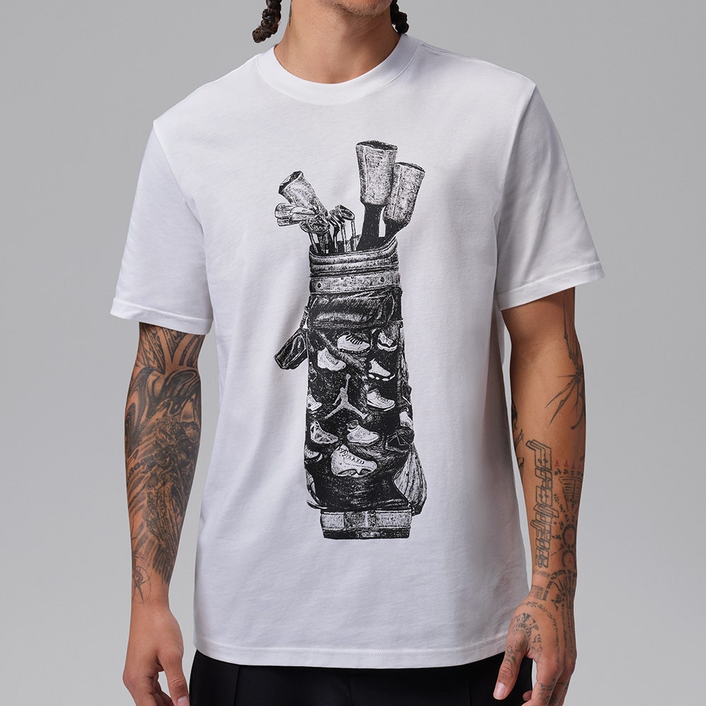 Jordan Golf T-Shirt - DF Graphic Tee - White FA26