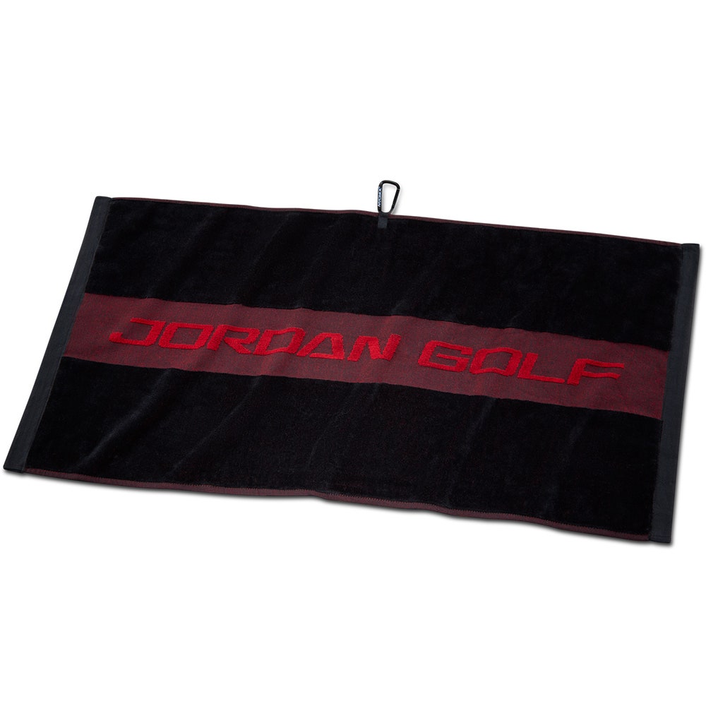 Jordan Golf Towel - Utlity 2.0 - Black - Varsity Red 2026