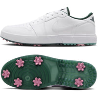 Nike Golf Shoes - Air Jordan 1 Low G Spiked - White - Fir SU26