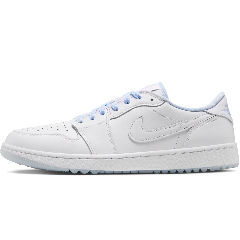 Nike Golf Shoes - Air Jordan 1 Low G - White - Hydrogen Blue HO26