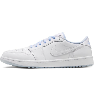 Nike Golf Shoes - Air Jordan 1 Low G - White - Hydrogen Blue HO26