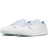 Nike Golf Shoes - Air Jordan 1 Low G - White - Hydrogen Blue HO26
