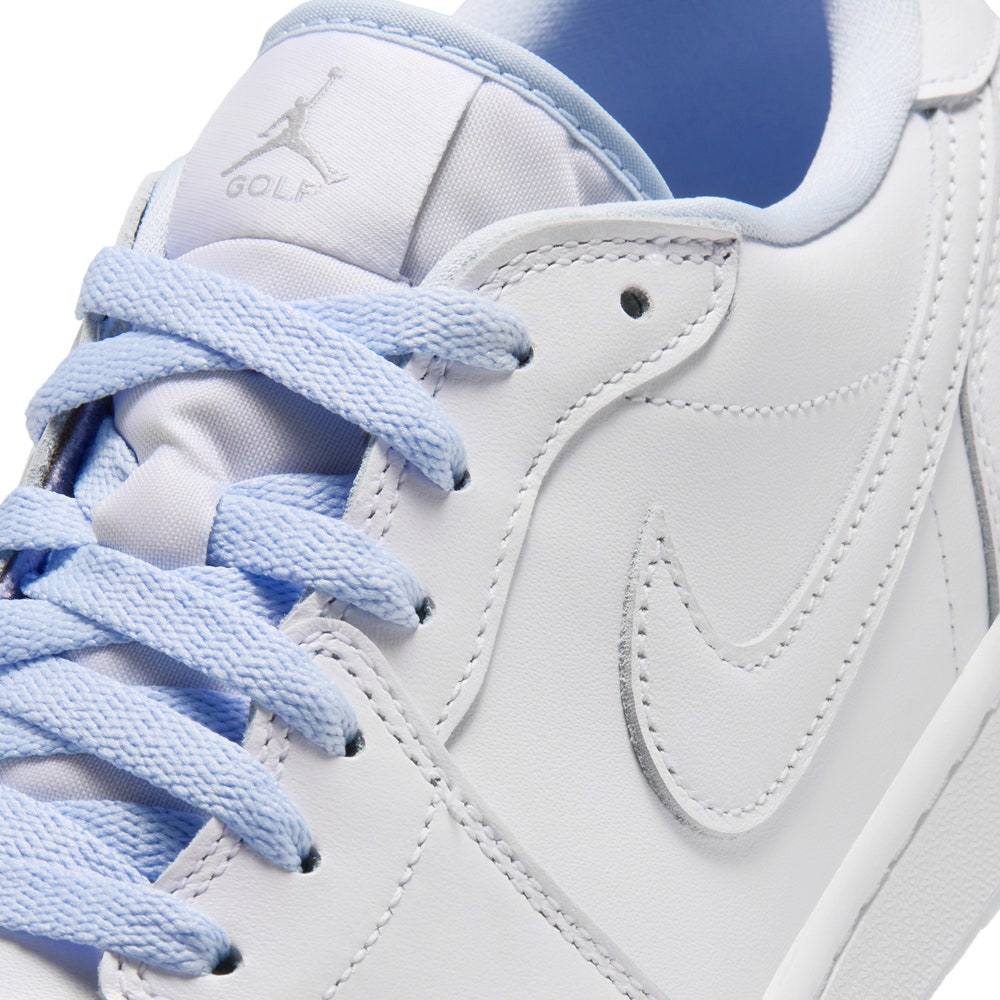 Nike Golf Shoes - Air Jordan 1 Low G - White - Hydrogen Blue HO26