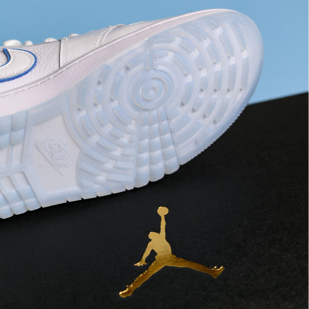 Nike Golf Shoes - Air Jordan 1 Low G - White - Legend Blue SP26