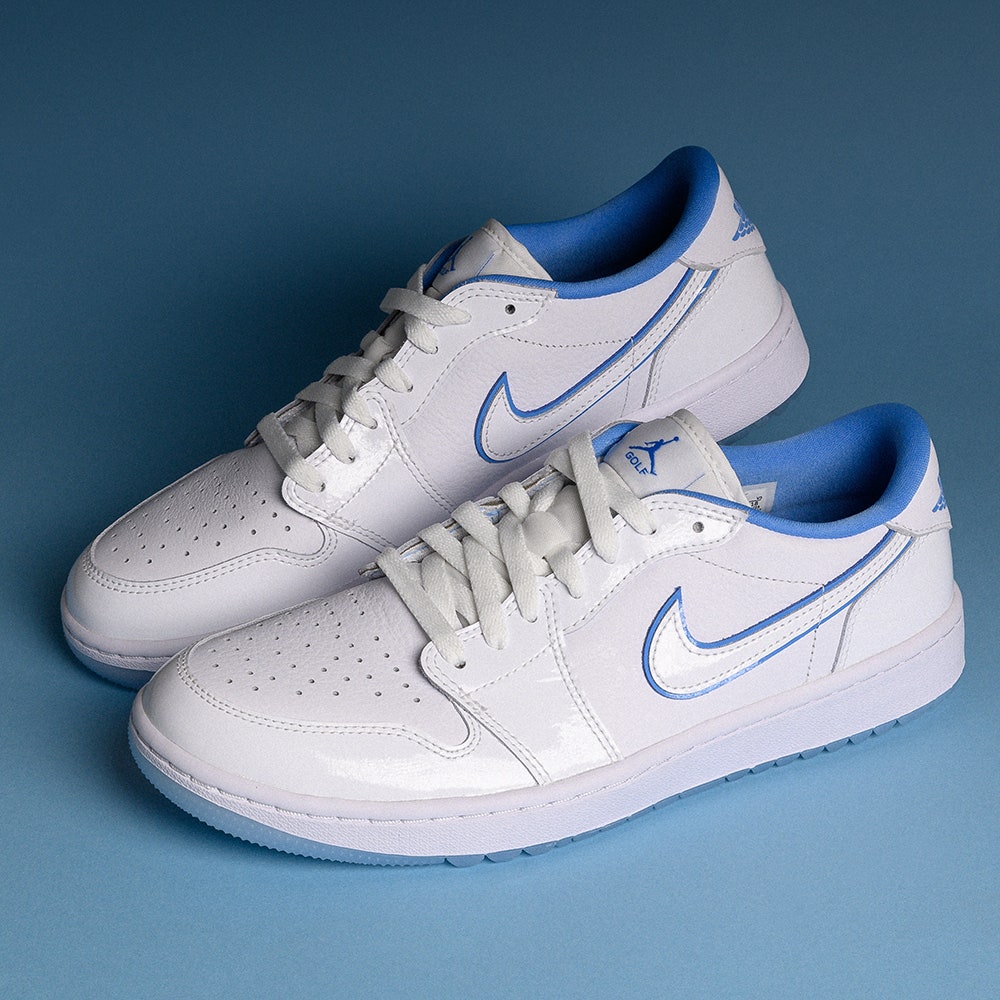 Nike Golf Shoes - Air Jordan 1 Low G - White - Legend Blue SP26