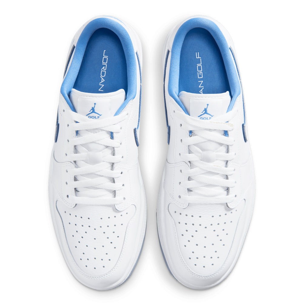 Nike Golf Shoes - Air Jordan 1 Low G - White - Legend Blue SP26