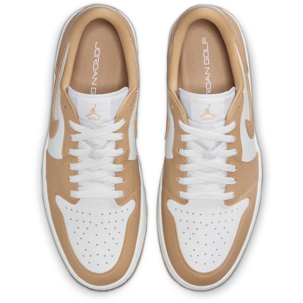Nike Golf Shoes - Air Jordan 1 Low G - White - Linen SP26