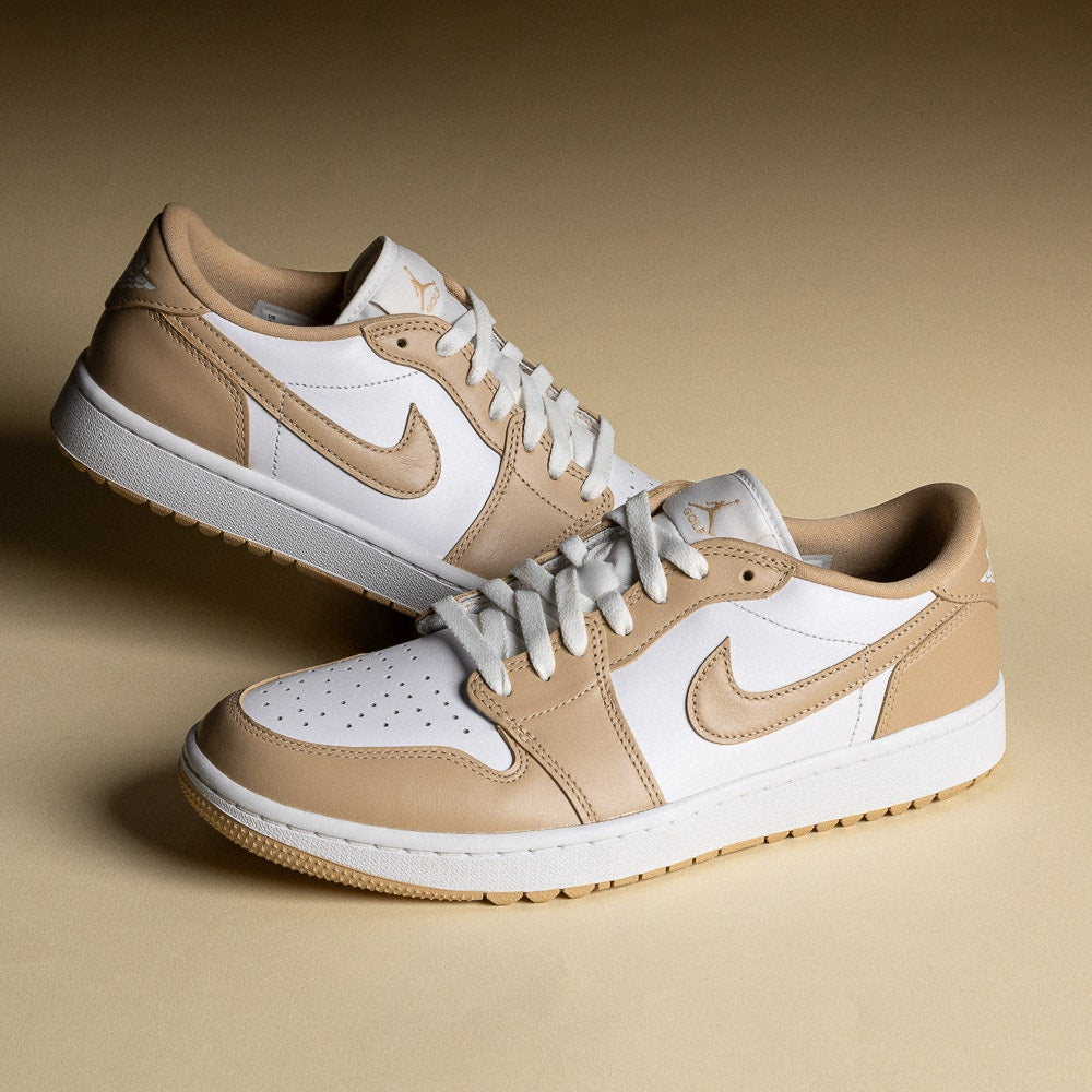 Nike Golf Shoes - Air Jordan 1 Low G - White - Linen SP26