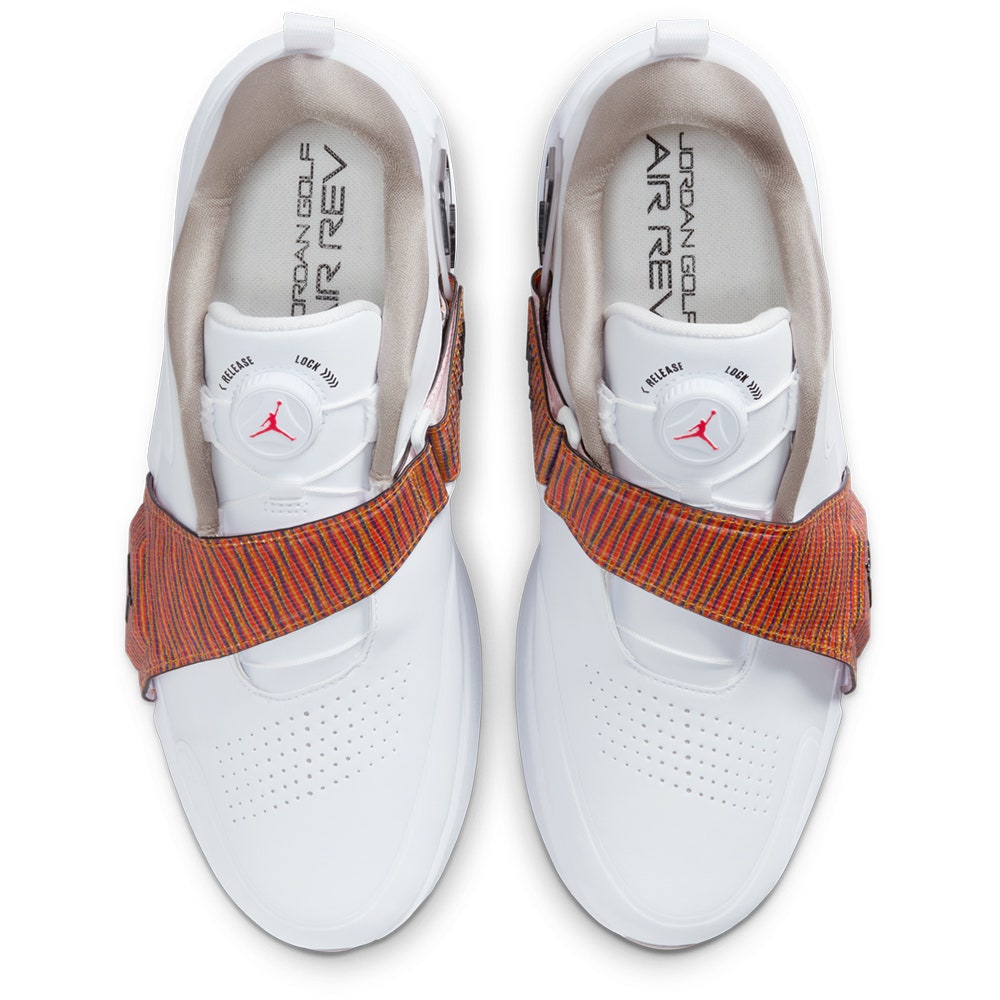 Nike Golf Shoes - Jordan Air Rev - White - Infrared 23 FA25