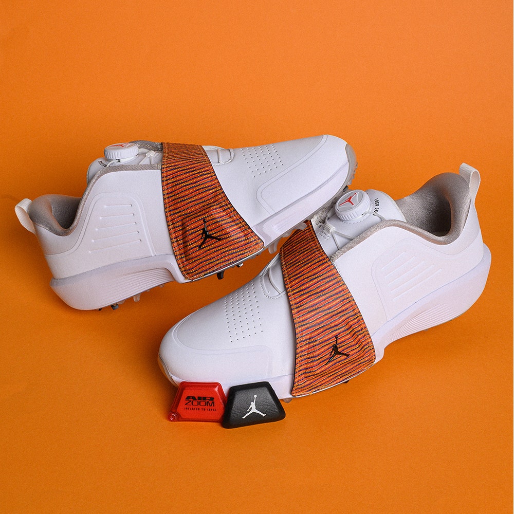 Nike Golf Shoes - Jordan Air Rev - White - Infrared 23 FA25