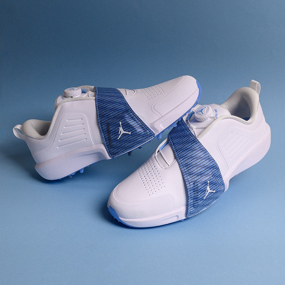 Nike Golf Shoes - Jordan Air Rev - White - University Blue SU25