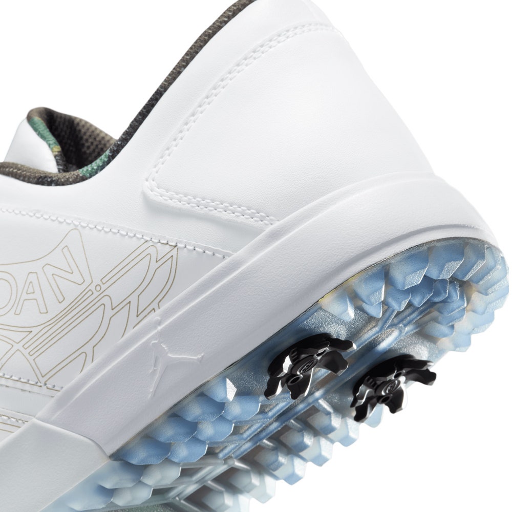 Nike Golf Shoes - Jordan Nu Retro 1 G - White - Olive Camo SU25