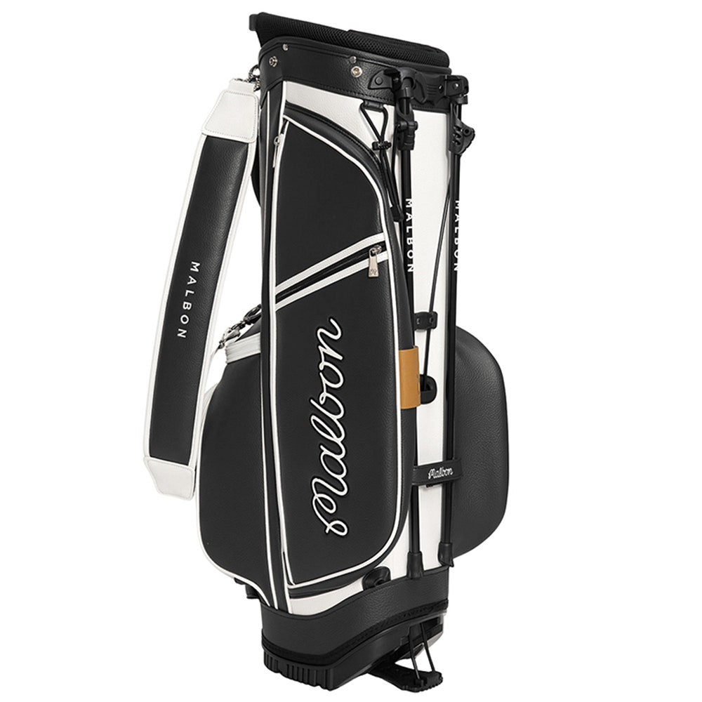 Malbon Golf Bag - Evergreen Stand Bag - Black FA25