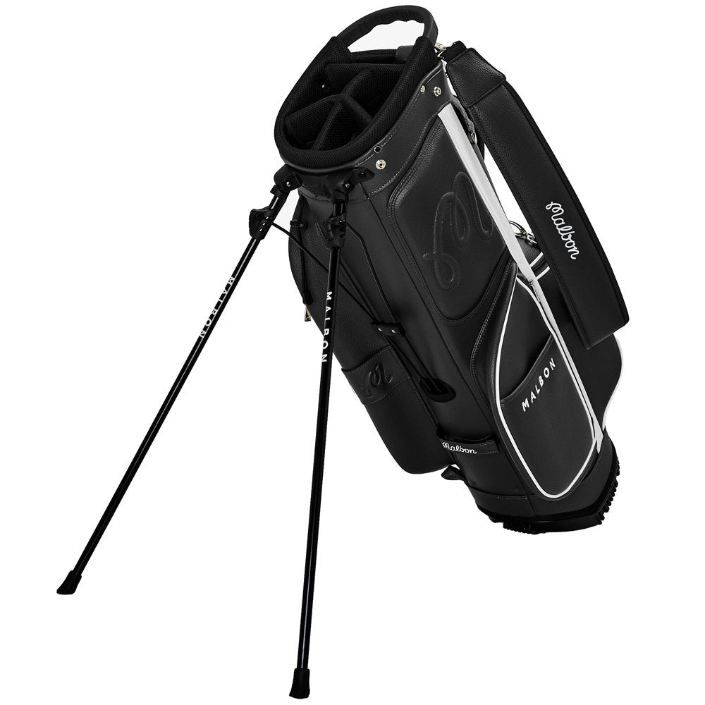 Malbon Golf Bag - Icons Cart Stand - Black SS26