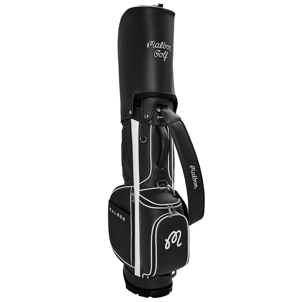 Malbon Golf Bag - Icons Cart Stand - Black SS26