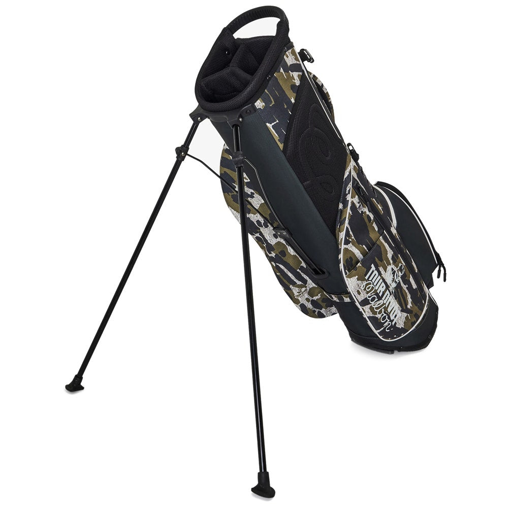 Malbon Golf Bag - Tour Divot Camo Walking Bag - Bark Camo SS26
