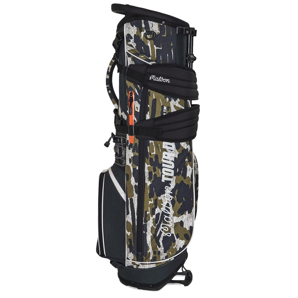 Malbon Golf Bag - Tour Divot Camo Walking Bag - Bark Camo SS26