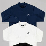 Malbon Golf Base Layer - Evergreen Compression Mock - Navy SS24