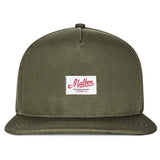Malbon Golf Cap - Benchmark Snapback - Military Green FA26