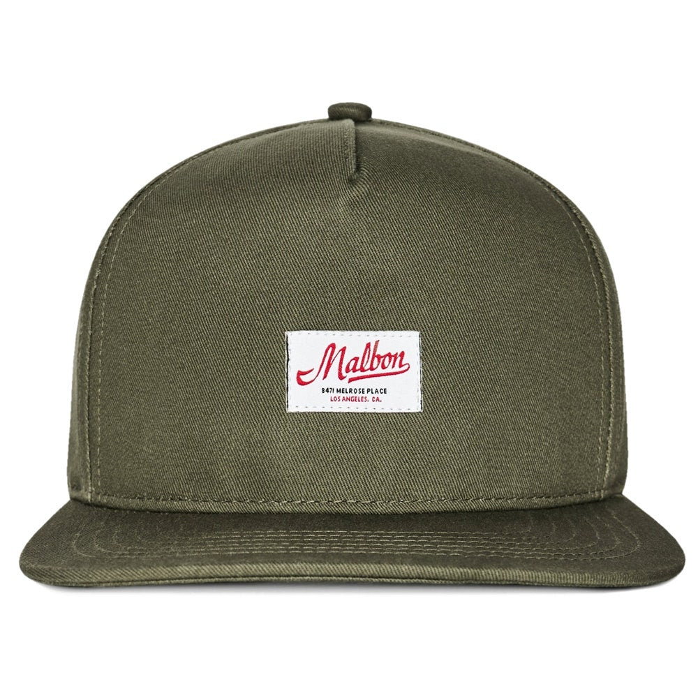 Malbon Golf Cap - Benchmark Snapback - Military Green FA26