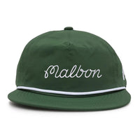 Malbon Golf Cap - Evergreen Script Rope Hat - Green SS25