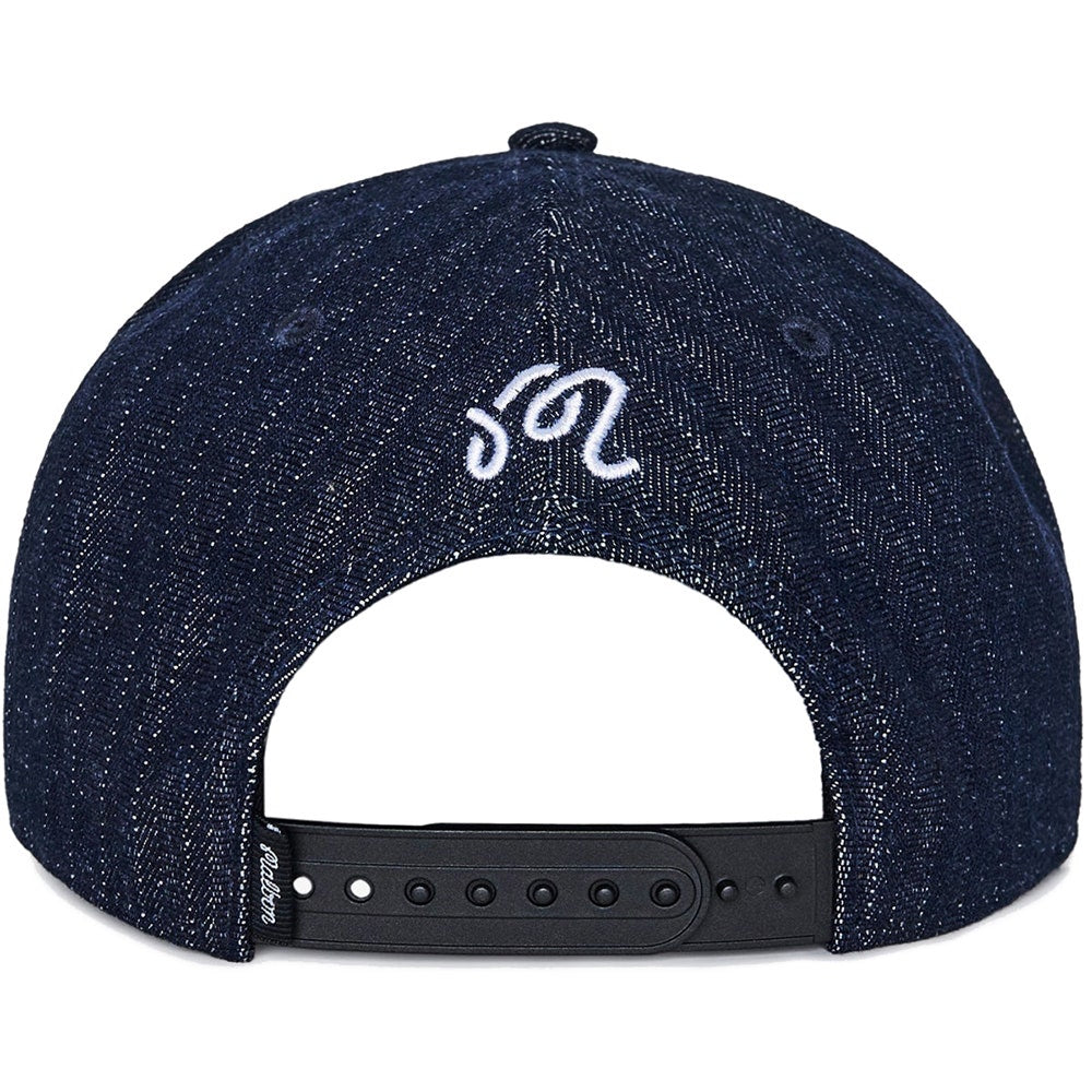 Malbon Golf Cap - Foreman Denim Snapback - Blueberry FA26