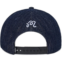 Malbon Golf Cap - Foreman Denim Snapback - Blueberry FA26