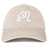 Malbon Golf Cap - Hickory Dad Hat - Hickory Brown Stripe FA26
