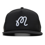Malbon Golf Cap - Icons M Logo Snapback - Black SS26