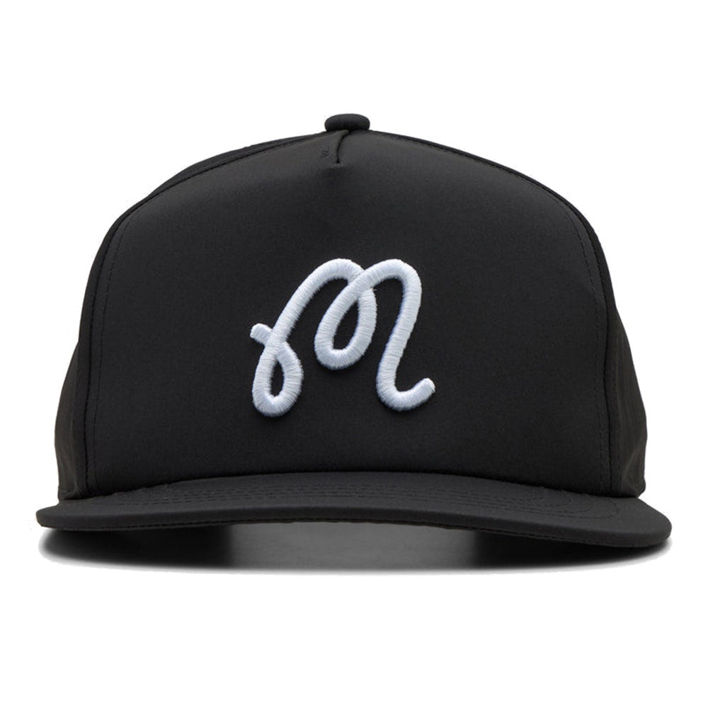 Malbon Golf Cap - Icons M Logo Snapback - Black SS26