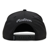 Malbon Golf Cap - Icons M Logo Snapback - Black SS26