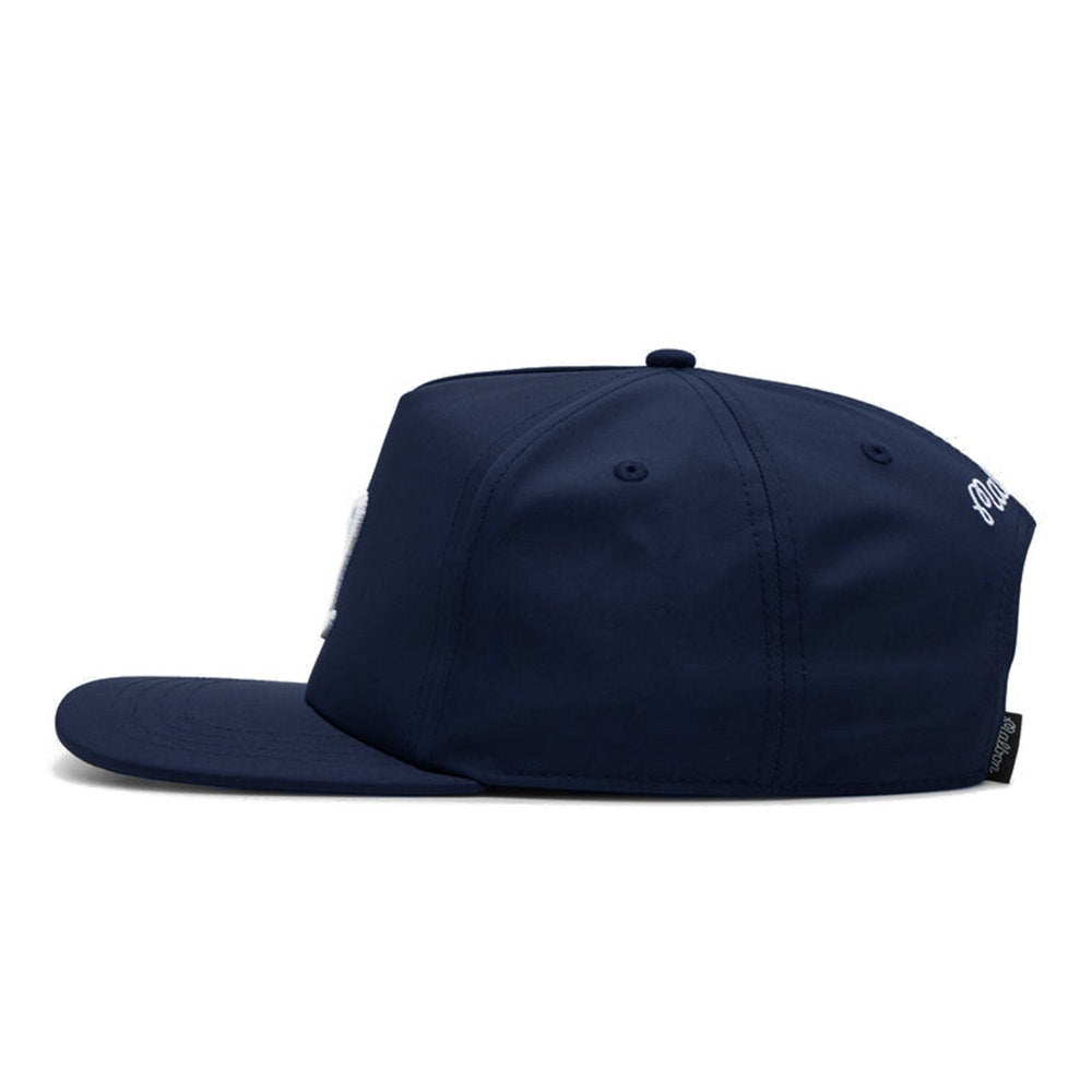 Malbon Golf Cap - Icons M Logo Snapback - Navy FA25